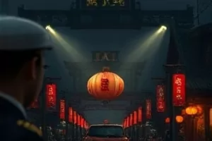 剧情剧《旧城碎片》封面,拆迁街道上的旧窗框